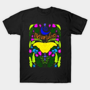 Festival Moth and Folk Illustration Tee T-Shirt